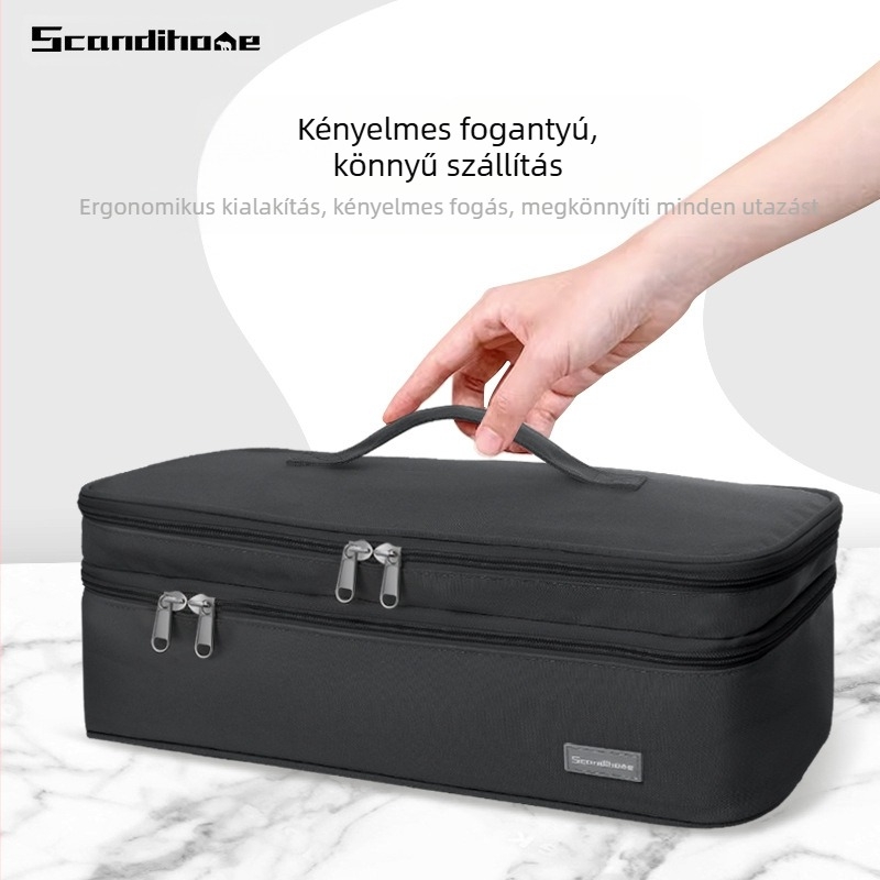 Scandihome AZ-2307 hajszárító tároló táska – kocka alakú, poliészterből, többfunkciós