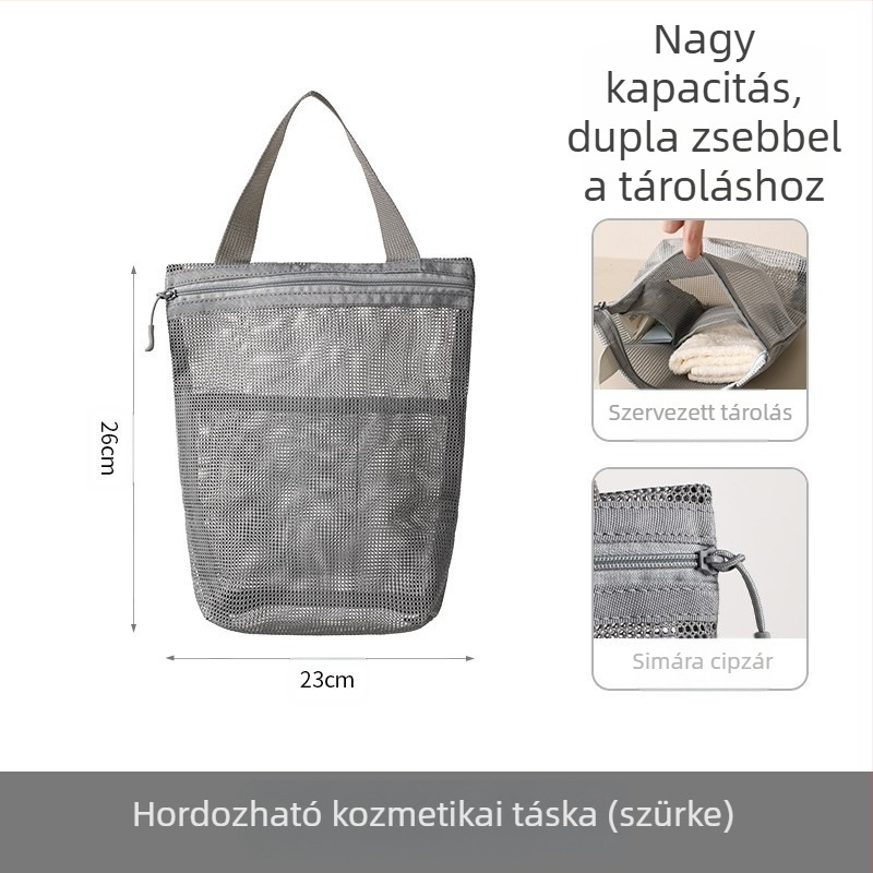 FaSoLa Kozmetikai táska utazásokhoz | Kocka alakú, 100% poliészter, Többfunkciós tároló