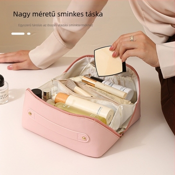 Utazási tároló táska, PU anyag, modell HZ-028, kézitáska-stílus, multifunkcionális (utazásokhoz és kozmetikumok tárolásához)