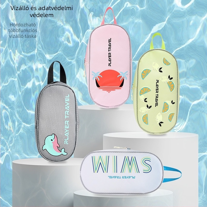 PVC anyagú kozmetikai táska, kreatív stílusú, többfunkciós (PVC anyag, kreatív stílus, többfunkciós, kültéri használatra, utazások és fürdőszobai tárolás)