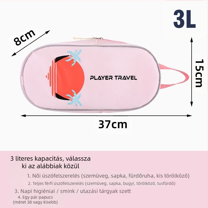 PVC anyagú kozmetikai táska, kreatív stílusú, többfunkciós (PVC anyag, kreatív stílus, többfunkciós, kültéri használatra, utazások és fürdőszobai tárolás)