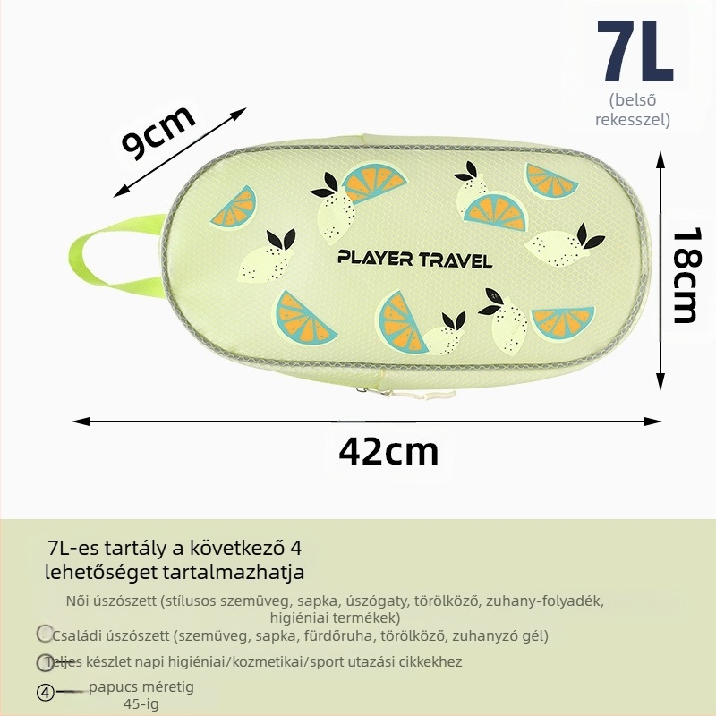 PVC anyagú kozmetikai táska, kreatív stílusú, többfunkciós (PVC anyag, kreatív stílus, többfunkciós, kültéri használatra, utazások és fürdőszobai tárolás)