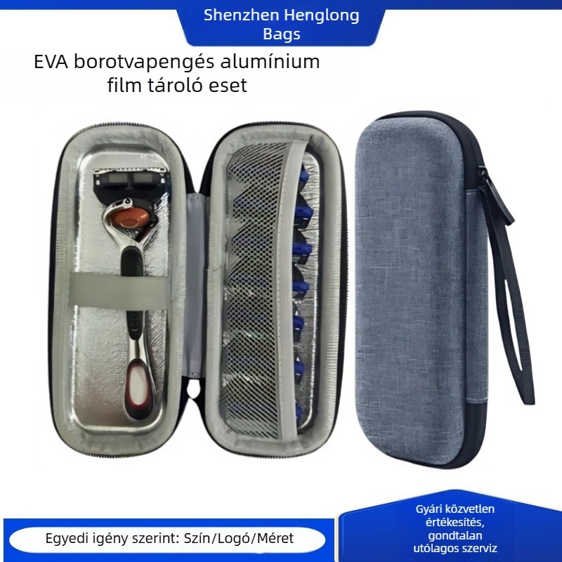 Borotva tároló táska (AC2654, EVA anyag, flexográfiai nyomtatás, 300 kg teherbírás, Heng Long márka)