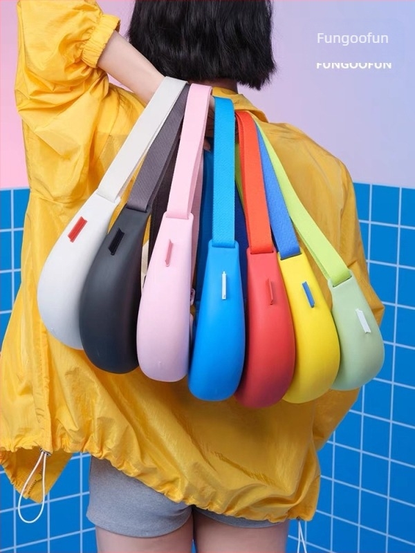 Dumpling alakú válltáska, EVA anyag, uniszex, vízálló, egy pánttal