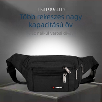 Férfi övtáska - utcai stílus, Oxford anyag, vízálló, poliészter bélés, szabadidős utazásokhoz