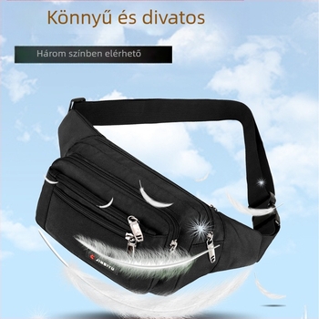 Férfi övtáska - utcai stílus, Oxford anyag, vízálló, poliészter bélés, szabadidős utazásokhoz