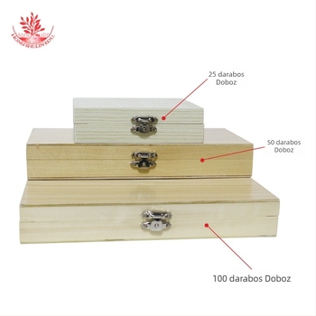 Mangrove fa mikroszkópos slide-okhoz készült doboz, 20 darabos készlet, iskolai és laboratóriumi bemutatódoboz