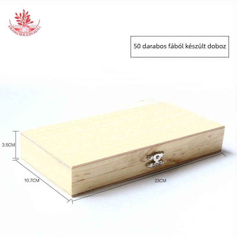 Mangrove fa mikroszkópos slide-okhoz készült doboz, 20 darabos készlet, iskolai és laboratóriumi bemutatódoboz