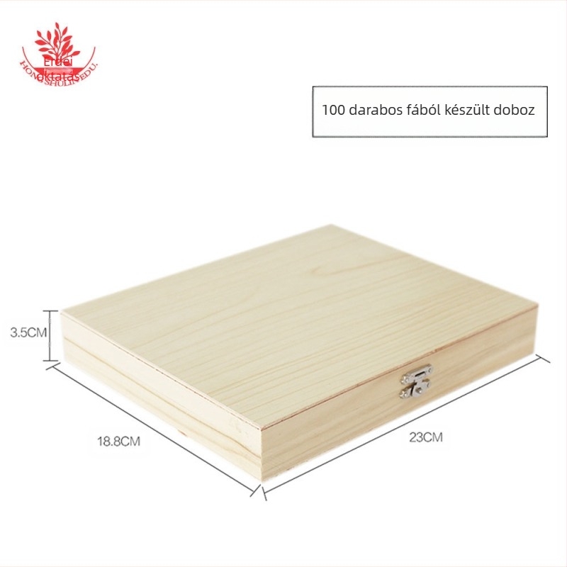 Mangrove fa mikroszkópos slide-okhoz készült doboz, 20 darabos készlet, iskolai és laboratóriumi bemutatódoboz