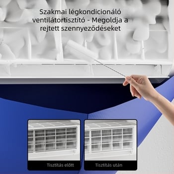 Légkondicionáló tisztító készlet vízgyűjtő fedéllel és vízgyűjtő tasakkal, PVC anyag, modern minimalista stílus, V alakú