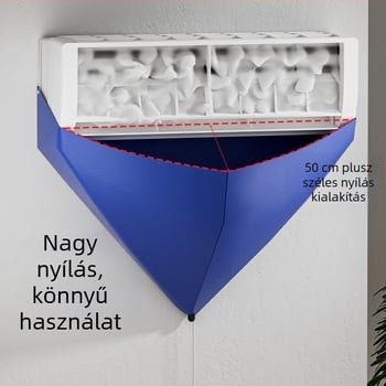 Légkondicionáló tisztító készlet vízgyűjtő fedéllel és vízgyűjtő tasakkal, PVC anyag, modern minimalista stílus, V alakú
