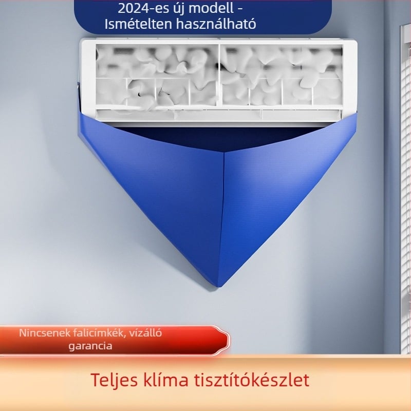 Légkondicionáló tisztító készlet vízgyűjtő fedéllel és vízgyűjtő tasakkal, PVC anyag, modern minimalista stílus, V alakú