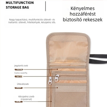 Aotu nejlon útlevél- és dokumentum tartó, uniszex, tél 2024