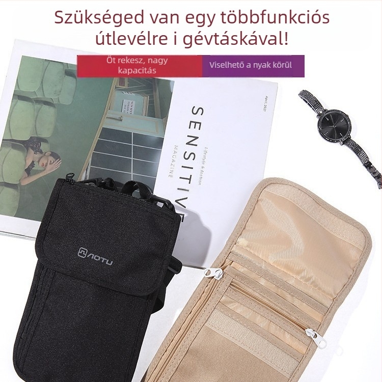 Aotu nejlon útlevél- és dokumentum tartó, uniszex, tél 2024