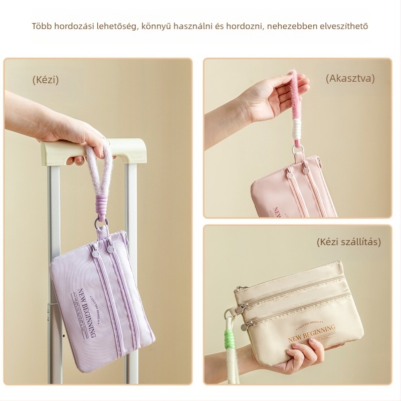 Útlevél- és dokumentumtartó – Oxford anyag, kézitáska stílus, modell: tanúsítványcsomag, utazási tárolás