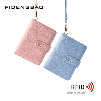 Nyakba akasztott útlevél- és kártyatartó — vízálló, tárolásra alkalmas, uniszex, városi minimalista stílus, anyag: félig PU, bélés PU, bevezetés 2024 ősz