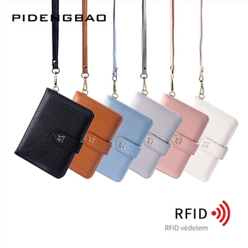 Nyakba akasztott útlevél- és kártyatartó — vízálló, tárolásra alkalmas, uniszex, városi minimalista stílus, anyag: félig PU, bélés PU, bevezetés 2024 ősz