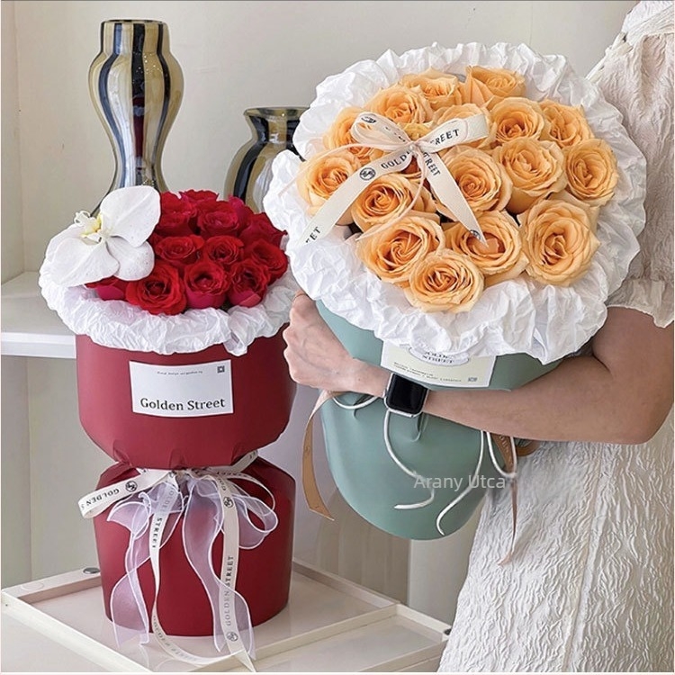 Changyi egylapos formázó lap virágcsomagoláshoz, kraft papír, 5 lapos csomagolás