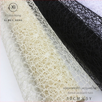 Jacquard géz háló virágcsomagoláshoz — Xi Hua Nong márka — Anyag: géz; Eredet: Yiwu, Kína; Gyártás: Műanyag; Engedélyezett magánmárkák: Igen