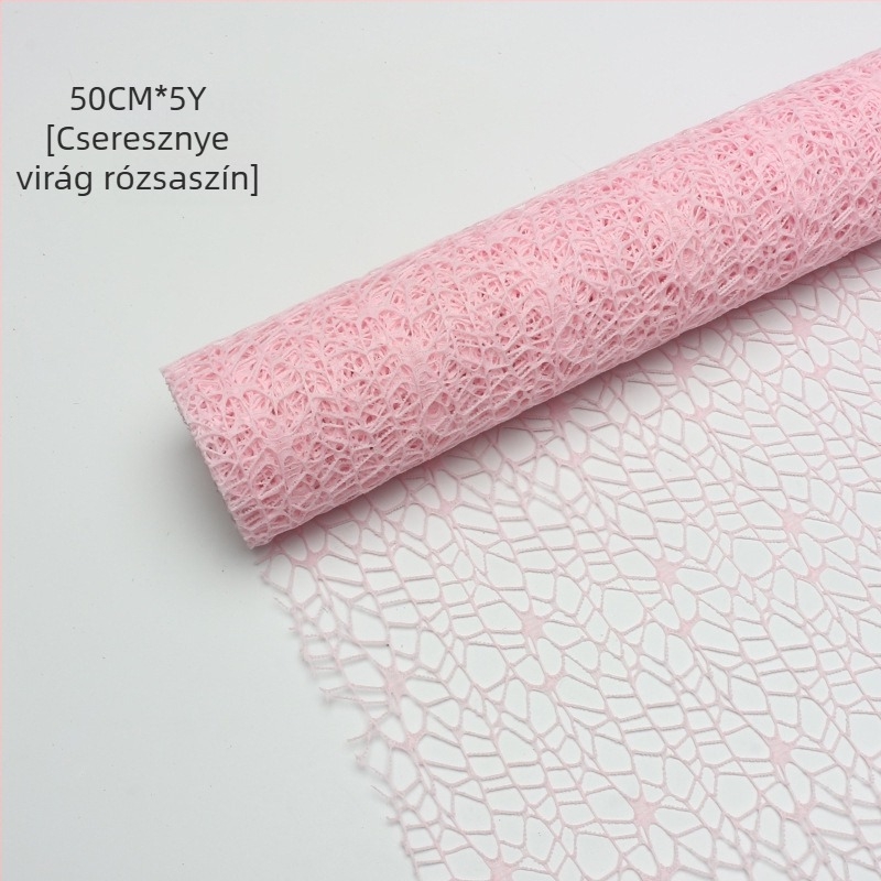 Jacquard géz háló virágcsomagoláshoz — Xi Hua Nong márka — Anyag: géz; Eredet: Yiwu, Kína; Gyártás: Műanyag; Engedélyezett magánmárkák: Igen