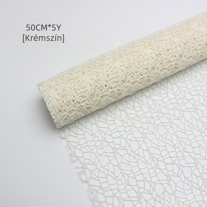 Jacquard géz háló virágcsomagoláshoz — Xi Hua Nong márka — Anyag: géz; Eredet: Yiwu, Kína; Gyártás: Műanyag; Engedélyezett magánmárkák: Igen