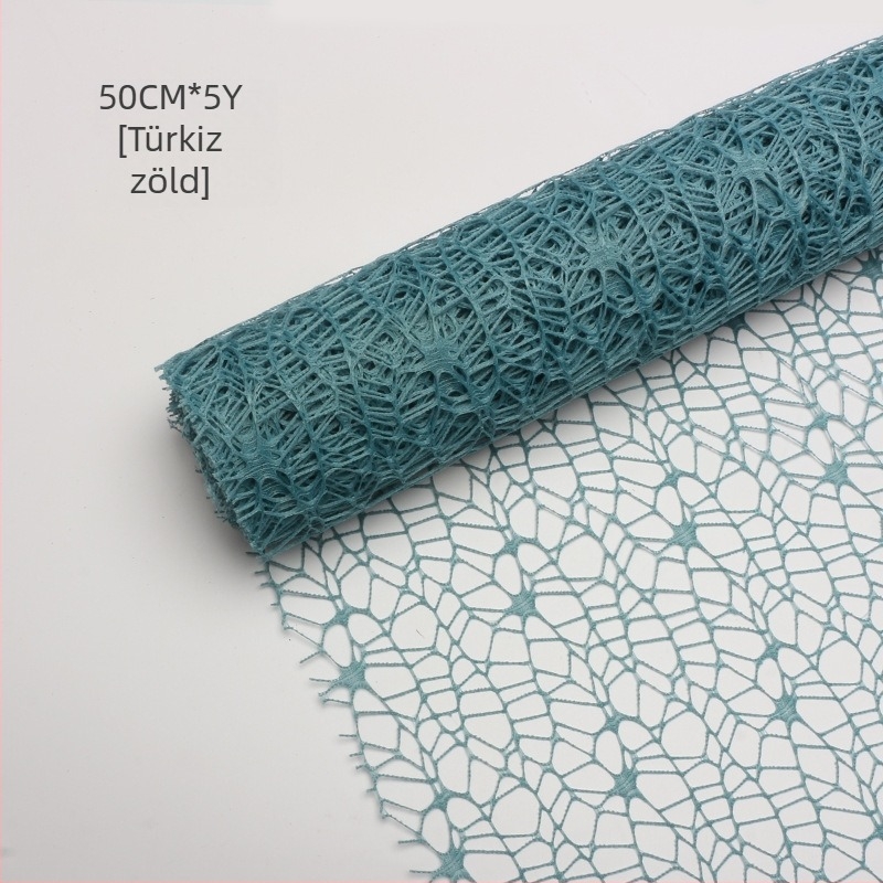 Jacquard géz háló virágcsomagoláshoz — Xi Hua Nong márka — Anyag: géz; Eredet: Yiwu, Kína; Gyártás: Műanyag; Engedélyezett magánmárkák: Igen