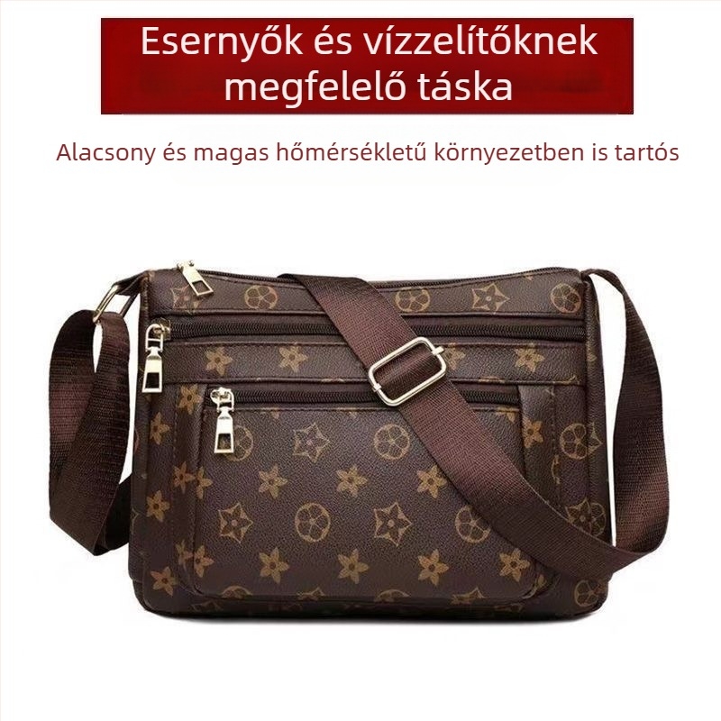 Női crossbody táska (Corduroy anyag; kis négyszögletes dizájn; cipzáras záródás; belső bélés: műbőr; márka: Yinse)