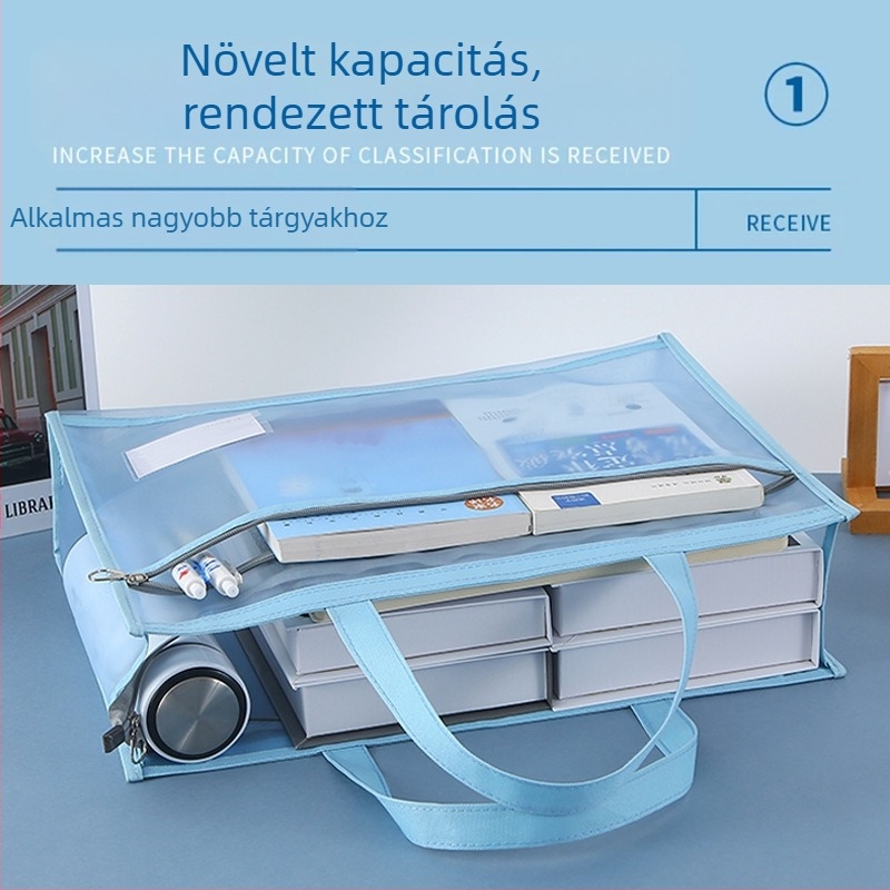 Bai Yi márkájú művészeti tároló táska cipzárral, nylon háló anyagból, hordozható tanulótáska rajzoláshoz és filctollakhoz, modell: papírdarab-blokk