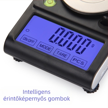 DGGY-501 Ékszer-karát mérleg - 50 g kapacitás, Elektronikus mérés, Tápellátás 3xAAA