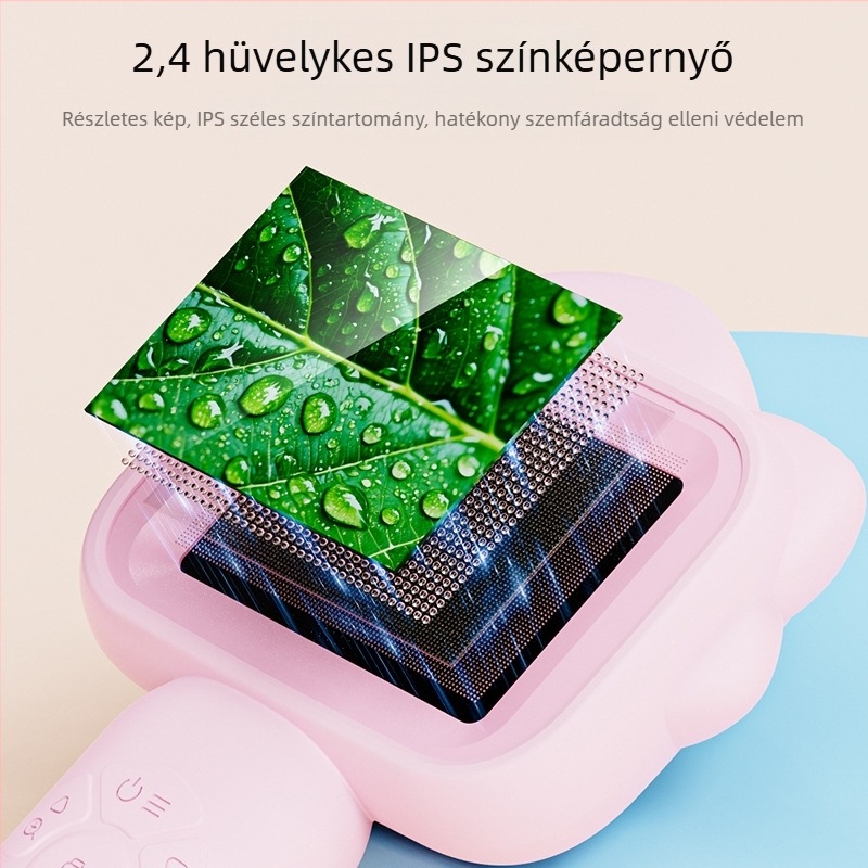 Hordozható IPS-képernyős gyermekmikroszkóp — rovarok és növények megfigyelése, elektromos, többszörös funkciójú, műanyag test