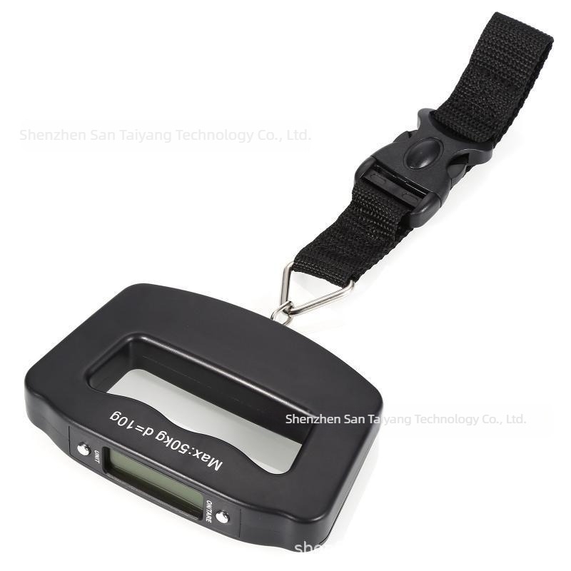 Hordozható elektronikus poggyász mérleg NS-10, 50 kg mérési tartomány, elektronikus mérés, akkumulátoros működés, poggyászhoz