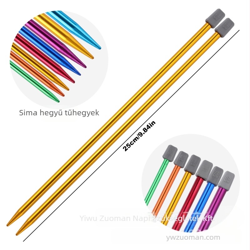 Zuuman kötőtűk – készlet 50 db, bruttó súly 0,45 kg, otthoni stílus