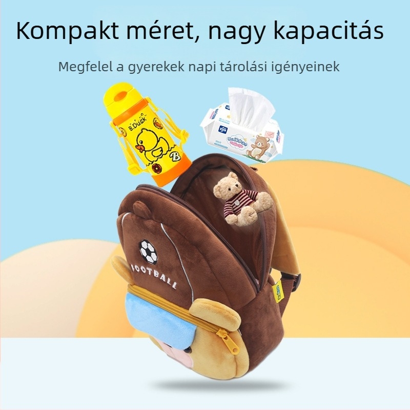 Gyerek plüss hátizsák anime mintával óvodába - uniszex, Coco márka, poliészter bélés, dizájn