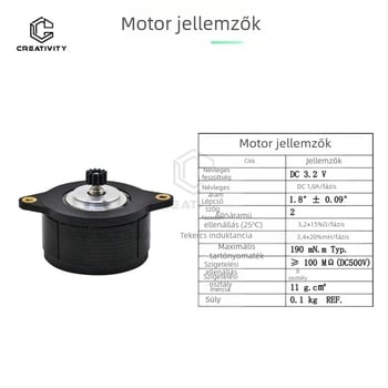 K1/K1C/K1Max léptetés motor – modell K1/k1c/k1max, márka Creativity, Ender3 v3 kompatibilis