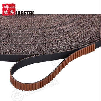 jugetek GT2 fogasszíj, gumiból készült, kerület 500 mm, fogak száma 250, testreszabás elérhető