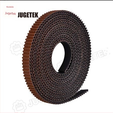 jugetek GT2 fogasszíj, gumiból készült, kerület 500 mm, fogak száma 250, testreszabás elérhető