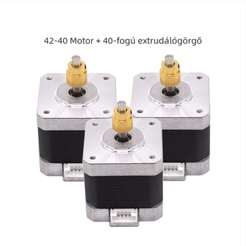 42-40 léptető motor 3D nyomtatóhoz – extrudálókiegészítők fogaskeréggel és X-tengely motor
