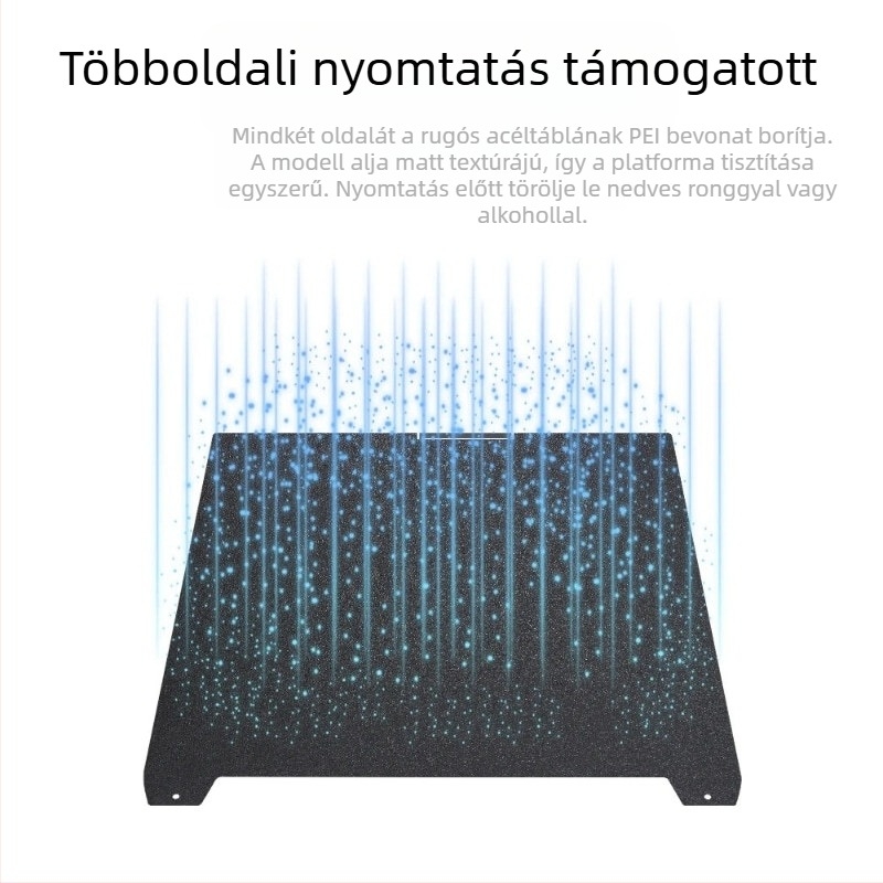 HARSIMON K2 PLUS 3D Nyomtató Építőlemez, Kétoldalas, PEI Film, PET, Mágneses, Rugós Acél