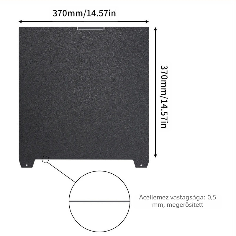 HARSIMON K2 PLUS 3D Nyomtató Építőlemez, Kétoldalas, PEI Film, PET, Mágneses, Rugós Acél