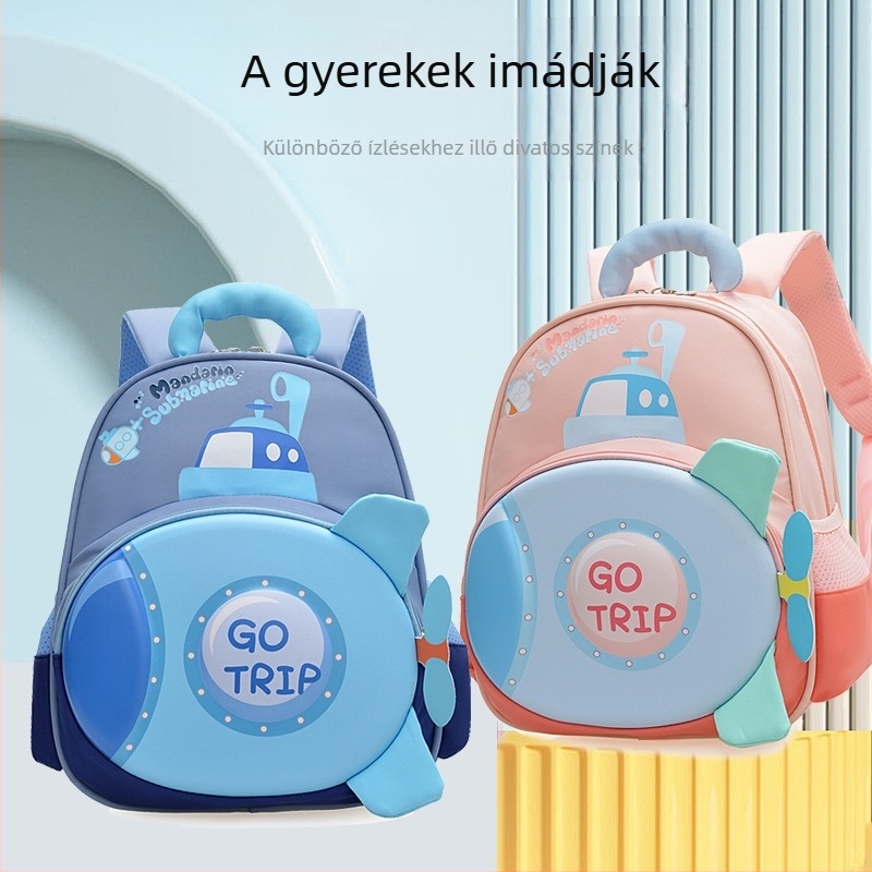 Gyerek EVA hátizsák – Rakéta minta, légáteresztő, vízálló, ultra könnyű, légpárnás vállpántok