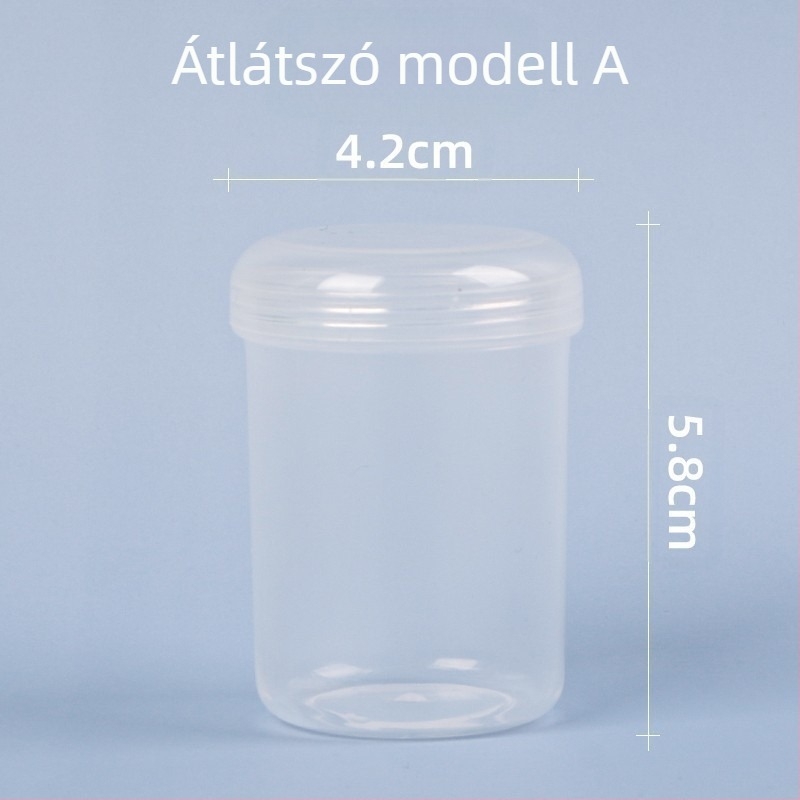 Négyzet alakú, átlátszó PP műanyag tároló doboz fedéllel, játékokhoz és ékszerekhez