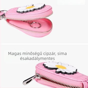 Autókulcs védőtok, bőr, univerzális kulcstartó, modell 002, eredet Kína