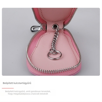 Autókulcs védőtok, bőr, univerzális kulcstartó, modell 002, eredet Kína