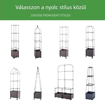 Zhixiao Otthoni kertészkedési készlet: ültető doboz, mászó támasz, műanyag bevonatú acélcsövek és tartozó kötél