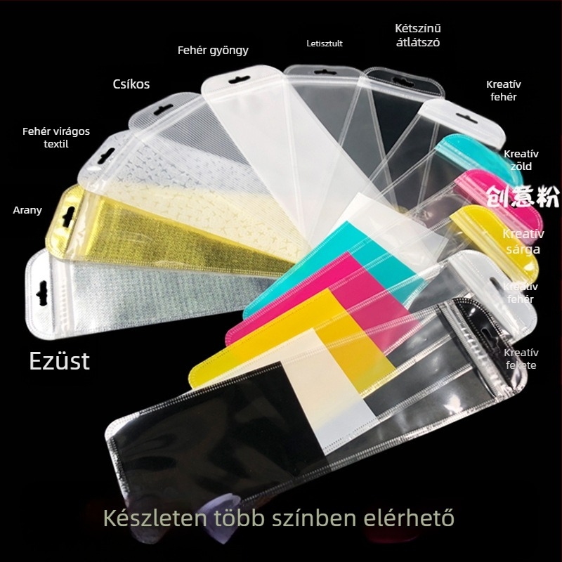 Több pár talpbetét csomagoló tasak, átlátszó matt csíkos textúrával, önzáró fedéllel, 3 cm-es zárófüllel