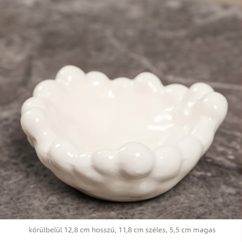 Kerámiából készült tulipán alakú kulcstartó – Tangyi, tároló dekoráció bejárathoz és sminkasztalhoz