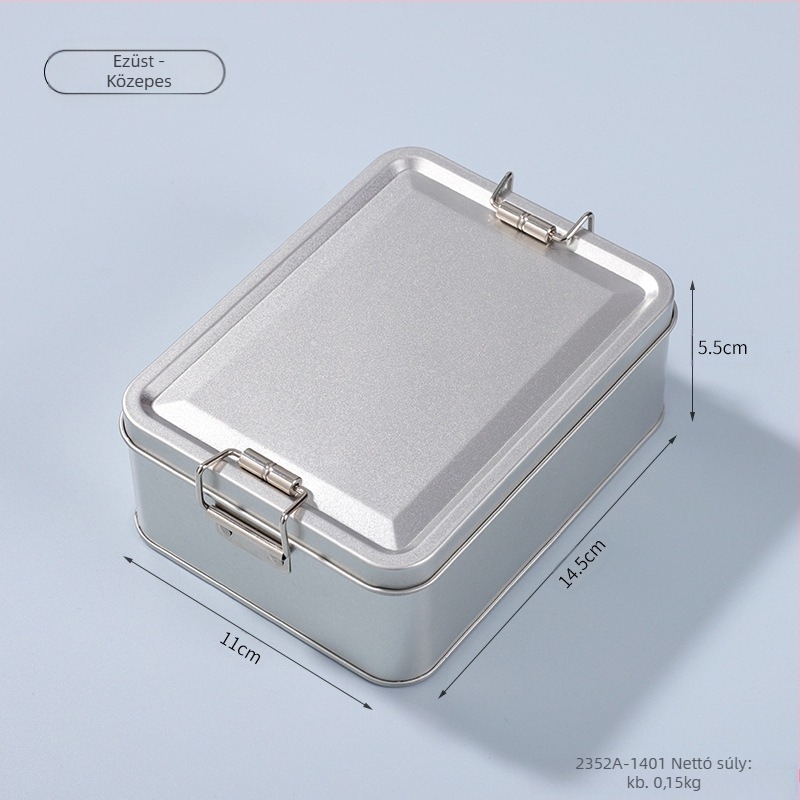 Ónlemez négyzet alakú csomagoló doboz, modell 2352A, offset nyomtatás, általános csomagoláshoz