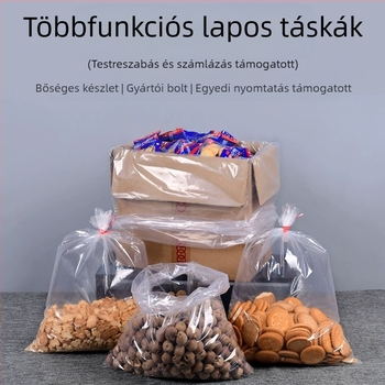 Megvastagított PE csomagoló zacskó, átlátszó nedvességálló műanyag zacskó, logó nélküli