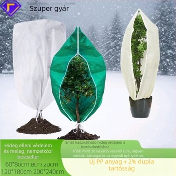 Hideg elleni védőtakaró növényeknek — nem-szőtt polipropilén, anti‑fagyasztó és rovarálló, Forever Crown márka, csíranövények és fák számára