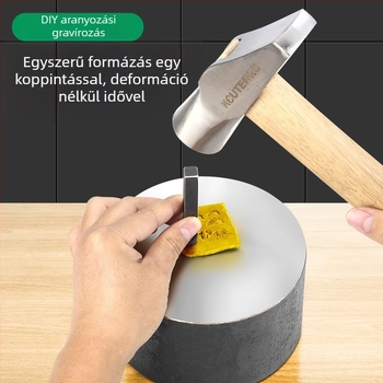 Ékszer gravírozó véső – CNC-megmunkált, edzett, magas keménységű acélból készült eszköz, arany- és ezüst hajdíszek gravírozásához